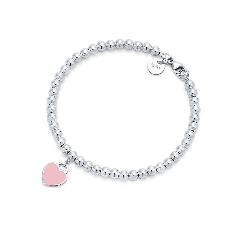 Pink Heart Tiffany Bracelet